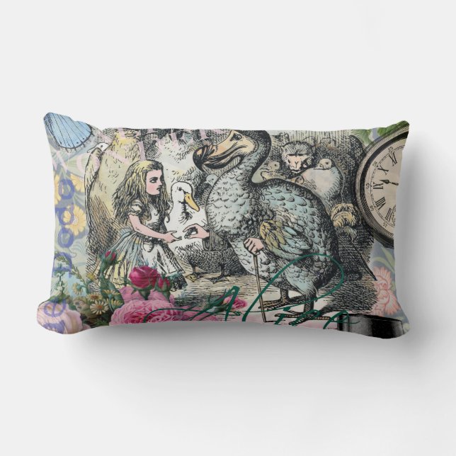 Alice in Wonderland Dodo Classic Artwork Kussen (Voorkant)