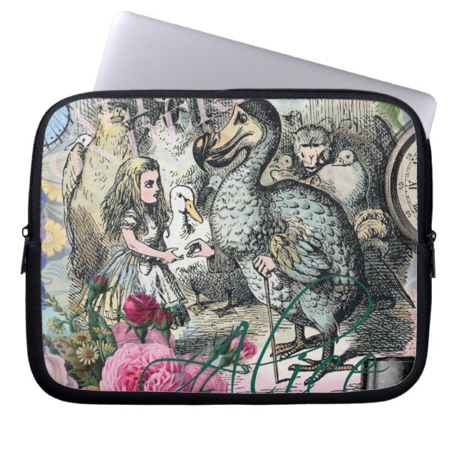 Alice in Wonderland Dodo Classic Artwork Laptop Sleeve (Voorkant)