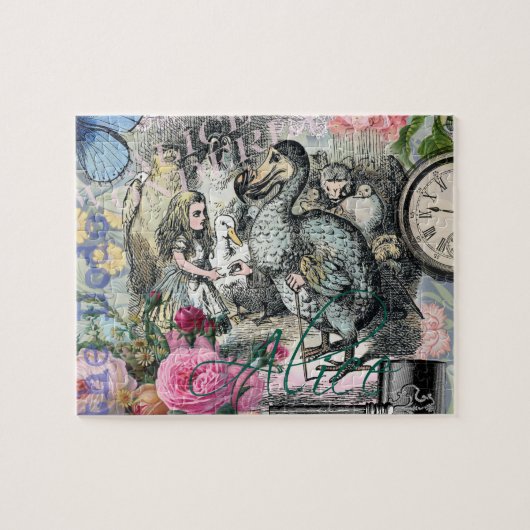 Alice in Wonderland Dodo Classic Artwork Legpuzzel (Horizontaal)