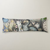 Alice in Wonderland Dodo Classic Artwork Lichaamskussen (Achterkant)