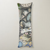 Alice in Wonderland Dodo Classic Artwork Lichaamskussen (Achterkant (Verticaal))