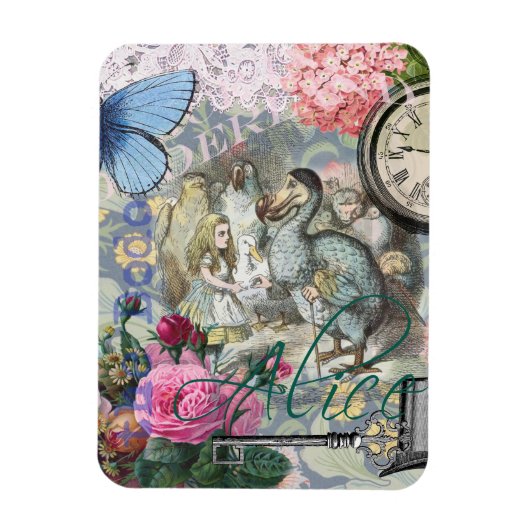 Alice in Wonderland Dodo Classic Artwork Magneet (Verticaal)