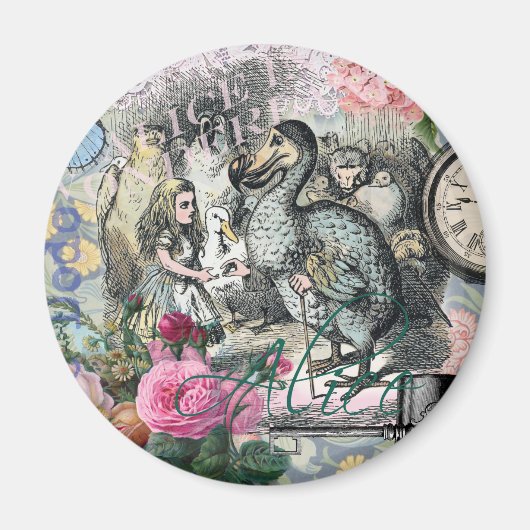 Alice in Wonderland Dodo Classic Artwork Magneet (Voorkant)