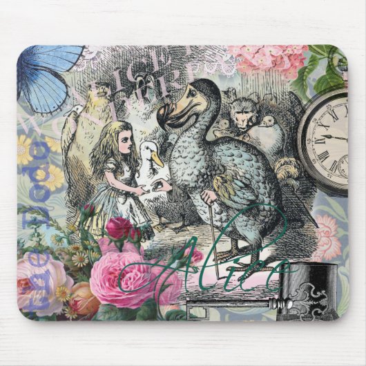 Alice in Wonderland Dodo Classic Artwork Muismat (Voorkant)