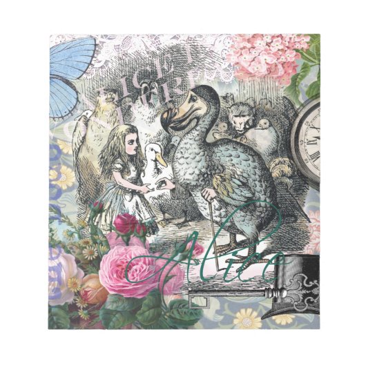 Alice in Wonderland Dodo Classic Artwork Notitieblok (Voorkant)