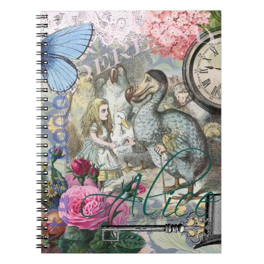 Alice in Wonderland Dodo Classic Artwork Notitieboek (Voorkant)