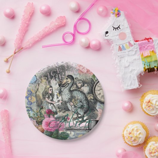 Alice in Wonderland Dodo Classic Artwork Papieren Bordje (Feest)