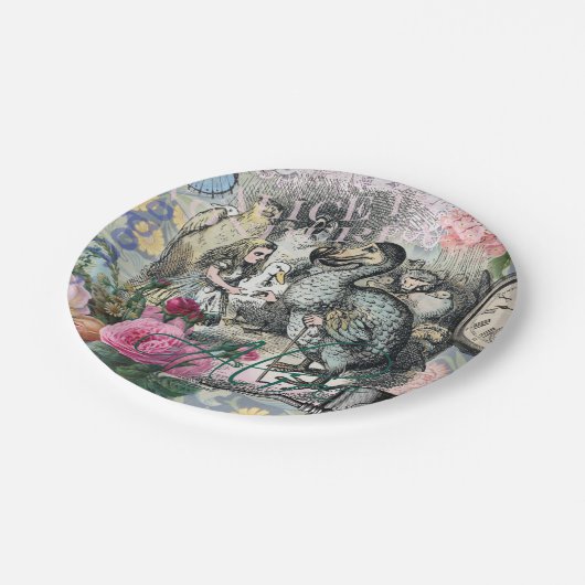 Alice in Wonderland Dodo Classic Artwork Papieren Bordje (Gekanteld)