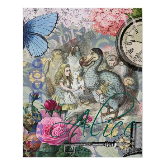 Alice in Wonderland Dodo Classic Artwork Perfect Poster (Voorkant)