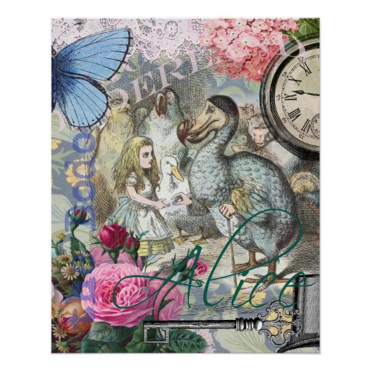 Alice in Wonderland Dodo Classic Artwork Perfect Poster (Voorkant)