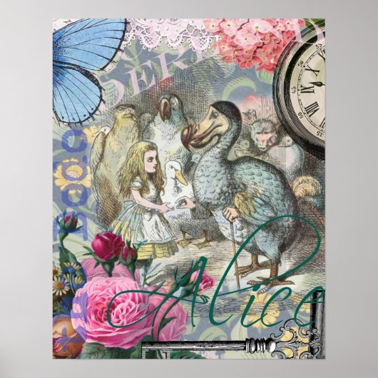Alice in Wonderland Dodo Classic Artwork Poster (Voorkant)