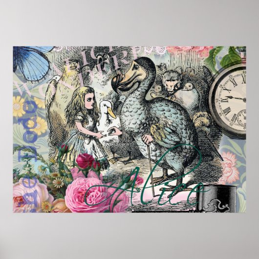 Alice in Wonderland Dodo Classic Artwork Poster (Voorkant)