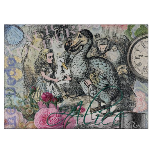 Alice in Wonderland Dodo Classic Artwork Snijplank (Voorkant)