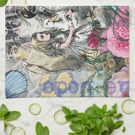 Alice in Wonderland Dodo Classic Artwork Theedoek (Gevouwen)