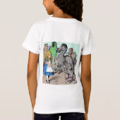 Alice in Wonderland: Dodo geeft Alice een vingerho T-shirt (Achterkant)