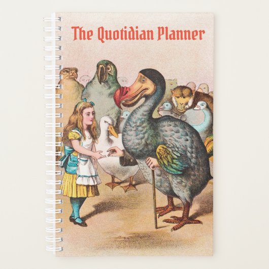 Alice in Wonderland Dodo Planner (Voorkant)