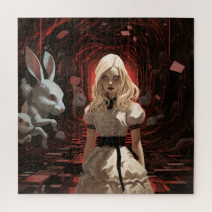 Alice in Wonderland Donker Surrealistisch Legpuzzel