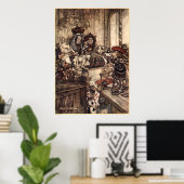 Alice in Wonderland door Arthur Rackham Poster (Thuiskantoor)