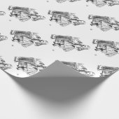 Alice in Wonderland - door het kijkglas Cadeaupapier (Hoek)