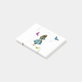 Alice in Wonderland door het sleutelgat Post-it® Notes (Schuin)