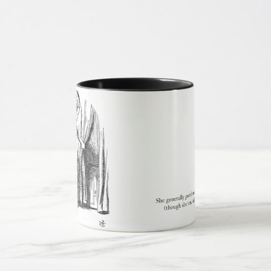 Alice in Wonderland door illustratie Mok (Midden)