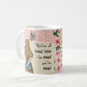 Alice in Wonderland Double Quote Mok, Koffiemok (Voorkant links)