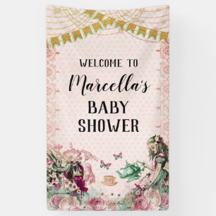 Alice in Wonderland Douche Roze & Mint Spandoek