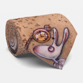 Alice in Wonderland-Down de Rabbit Hole Stropdas (Opgerold)