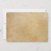 Alice in Wonderland Down the Rabbit Hole Party Kaart (Achterkant)