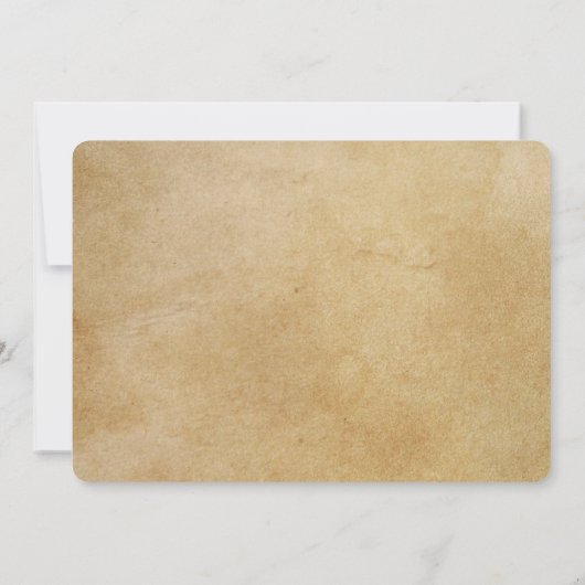 Alice in Wonderland Down the Rabbit Hole Party Kaart (Achterkant)