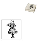  Alice in Wonderland Drink Me Bottle Art Rubberstempel (Gestempeld)