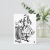 Alice in Wonderland drink me Briefkaart (Staand voorkant)