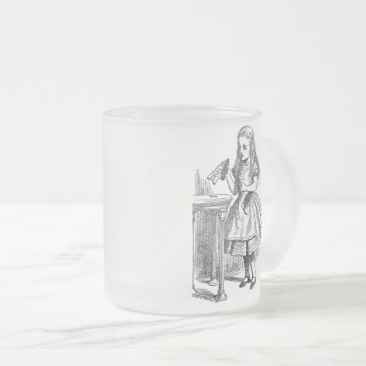 Alice in Wonderland Drink me de mok van koffie (Voorkant rechts)
