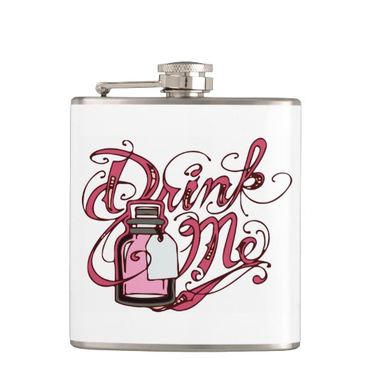 Alice in Wonderland "Drink me" Flask Heupfles (Voorkant)