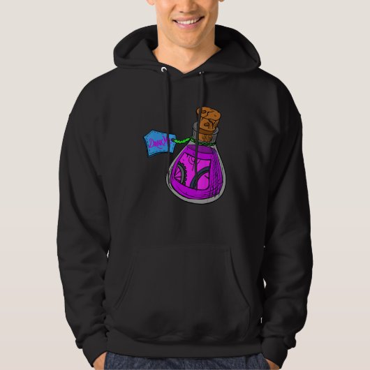 Alice in Wonderland Drink me fles Hoodie (Voorkant)