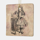 Alice in Wonderland Drink me fles Keramisch Ornament (Links)