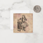 Alice in Wonderland Drink me fles Notitiekaartje (Voorkant / Achterkant in situ)