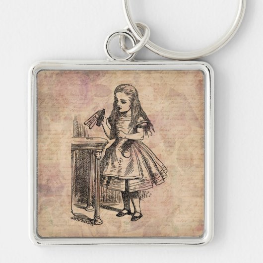 Alice in Wonderland Drink me fles Sleutelhanger (Voorkant)