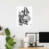 Alice in Wonderland Drink me groot Canvas Poster (Thuiskantoor)