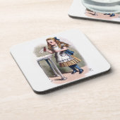 Alice in Wonderland Drink me kurk Onderzetter set (Linkerzijde)
