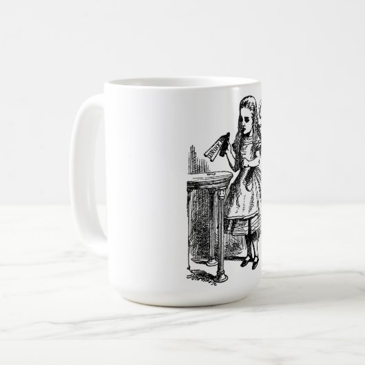 Alice in Wonderland "Drink me" Mok (Voorkant links)