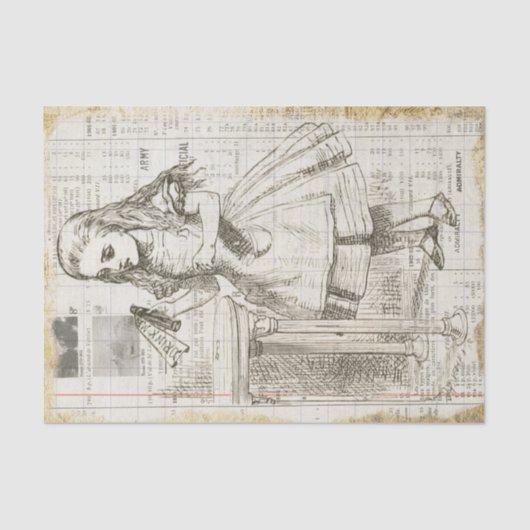 Alice in Wonderland Drink me ontkoppeling Tissuepapier (Voorkant)