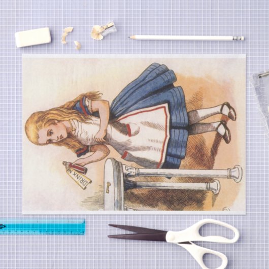  Alice in Wonderland Drink me ontkoppeling Tissuepapier (Craft)