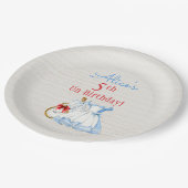 Alice in Wonderland Drink Me Potion Blue Dress Papieren Bordje (Gekanteld)