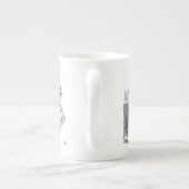 Alice in Wonderland Drink me  schets Porselein Kop (Achterkant)