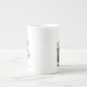 Alice in Wonderland Drink me  schets Porselein Kop (Voorkant)