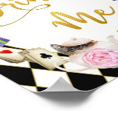 Alice in Wonderland Drink Me Tafelteken Poster (Hoek)