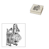 Alice in Wonderland Drink Me  tekening Rubberstempel (Gestempeld)