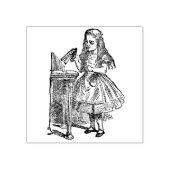 Alice in Wonderland Drink Me  tekening Rubberstempel (Afrduk)