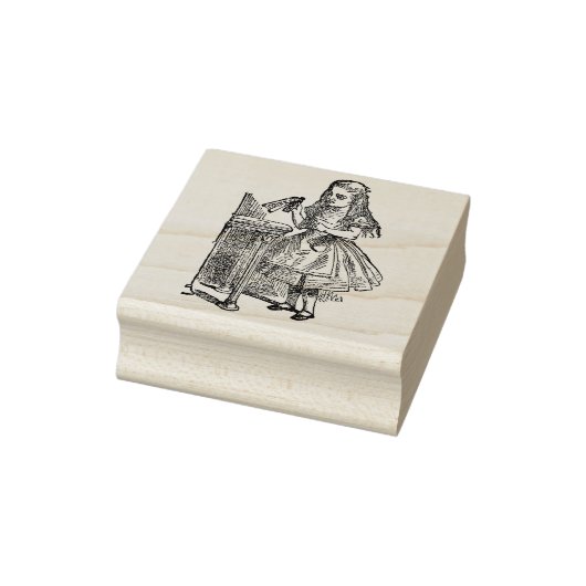 Alice in Wonderland Drink Me  tekening Rubberstempel (Stempel)